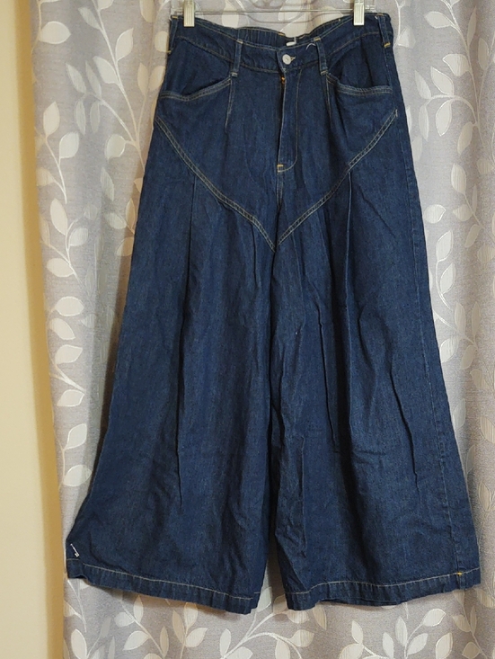 ivy jane Denim - Ivy Jane Wide-Leg Dark Blue Women's Jeans Culottes size M